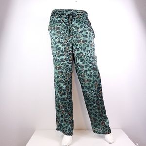 Find Me Now Green Leopard Print High Waist Wide Leg Pants